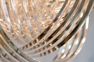 Светильник потолочный стекло/серебро d54*64см (TT-00000225)