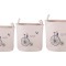 Набор корзин для белья с ручками из 3-х шт l: ф40*42/m:ф36*39/s:ф32*37 см. Linshu Qianrui (190-195) 