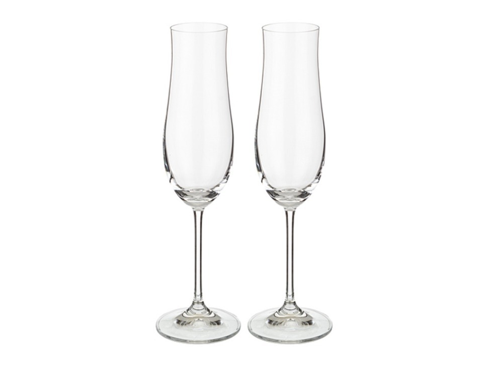 Набор бокалов для шампанского из 2 шт. "аттимо" 180 мл..высота=23 см. Bohemia Crystal (674-442)