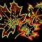 Картина Кленовые листья с кристаллами Swarovski (1174)
