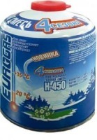 Баллон газовый всесезонный Еврогаз 4 сезона Premium 450 г H-450P (9077)