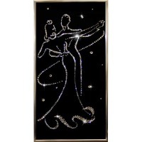 Картина Вальс с кристаллами Swarovski (1066)