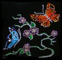Картина Цветущий край с кристаллами Swarovski (1311)