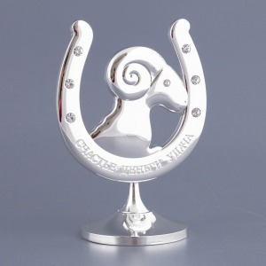 Подкова декоративная на подставке "счастье, деньги, удача" 10*14*7 см. (D-363-247)