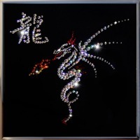 Картина Символ года Дракон с кристаллами Swarovski (1281)