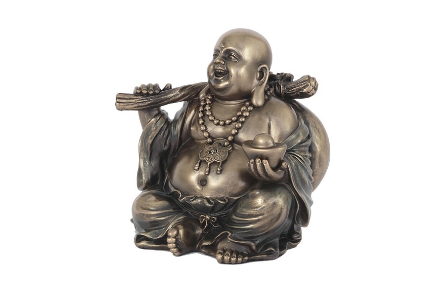 Статуэтка Будда с золотым слитком - VWU75283A4 Veronese