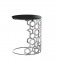 Стол приставной стекло черн./серебро d50*60см (TT-00000825)