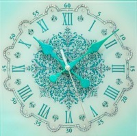 Картина Часы Снежинка с кристаллами Swarovski (1771)