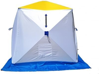 Палатка для зимней рыбалки Стэк Куб-3 трехслойная (дышащий верх) (54026)