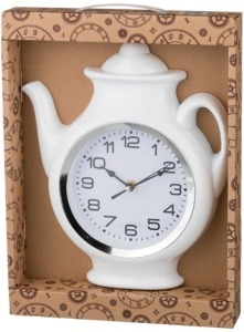 Часы настенные кварцевые "chef kitchen" белые 25*30*5 см. диаметр циферблата=14 см. Lefard (220-215)