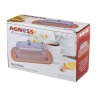 Масленка agness с пластиковой крышкой 19*12*7 см Agness (912-018)