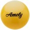 Мяч для художественной гимнастики AGB-101, 15 см, желтый (402250)