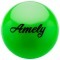 Мяч для художественной гимнастики AGB-101, 15 см, зеленый (402252)