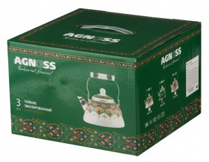Чайник agness  эмалированный, серия сура, 3 л Agness (934-325)