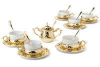 Чайный набор Stradivari (золото), 6 персон, 26 предметов - GA6207500AL Гамма