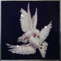 Картина Мир вашему дому с кристаллами Swarovski (1431)