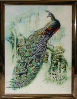 Картина Павлин с кристаллами Swarovski (1335)