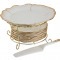 Набор для торта "цветочная симфония" 8пр.: блюдо+6 тарелок+лопатка диаметр=27/18 см. Lefard (590-083)