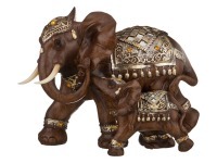 Фигурка "два слона" 29,5*16,5 см. высота=20 см. серия "махараджи" Lefard (252-573)