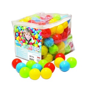 Шарики для сухого бассейна, 7 см, 100 штук, в сумке (DL_3163)