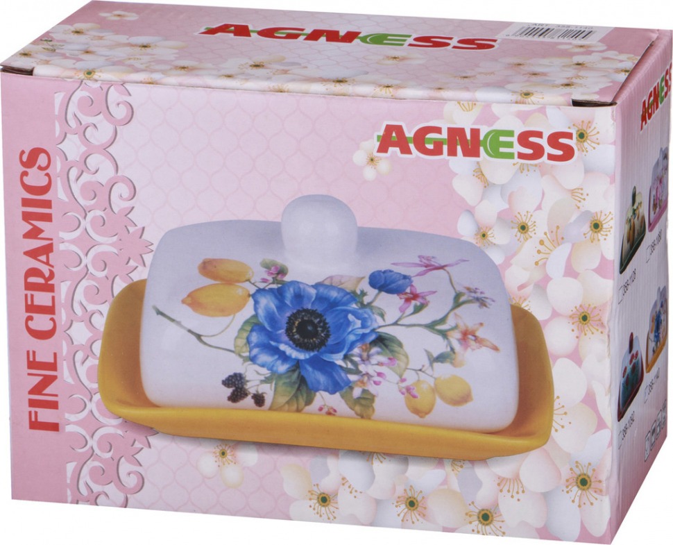 Масленка agness "лавандовая весна" 17*12*8 см Agness (358-1104)