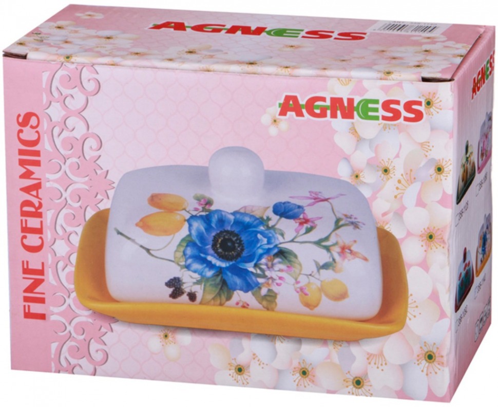 Масленка agness "лавандовая весна" 17*12*8 см Agness (358-1104)