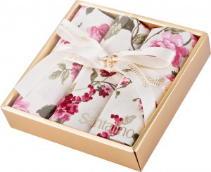 Комплект салфеток  40х40см 3шт., "роза", хлопок 100% SANTALINO (850-816-8)