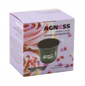 Форма для выпечки agness разъемная 16*13 см. антипригарное покрытие Agness (708-005)