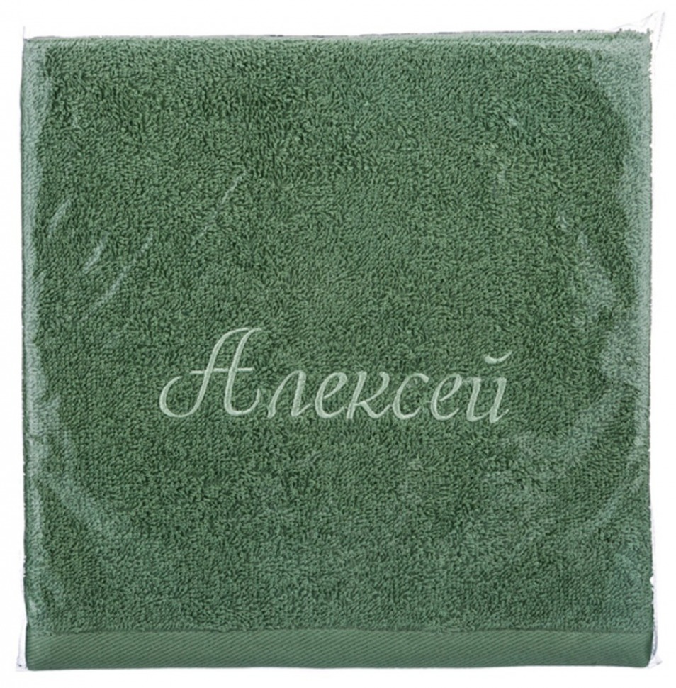 Полотенце махровое "алексей" 50*90 см. 100% хлопок зелёный SANTALINO (850-111-6)