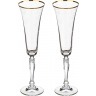 Набор бокалов для шампанского из 2 шт."love" 180 мл. высота=25 см. Bohemia Crystal (674-125)