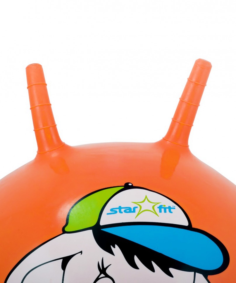 Мяч-попрыгун Слоненок GB-401, 45 см, с рожками, оранжевый (78590)