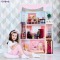 Деревянный кукольный домик "Эмилия-Романья", с мебелью 19 предметов в наборе, для кукол 30 см (PD318-04)