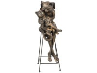 Фигурка "кошка" 27,5*8*12 см. серия "bronze classic" Lefard (146-623)