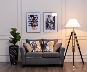 Кашпо 36*36*86см цвет жемчужно-черный (TT-00000578)