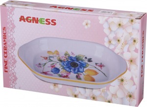 Блюдо agness "лавандовая весна" 28*17,5*4,5 см Agness (358-1108)