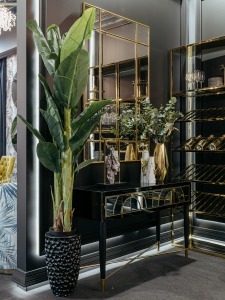 Кашпо 33*33*69см цвет жемчужно-черный (TT-00000579)