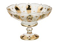 Фруктовница на ножке "lefard gold glass" диаметр=25 см. высота=17 см. Lefard (195-106)