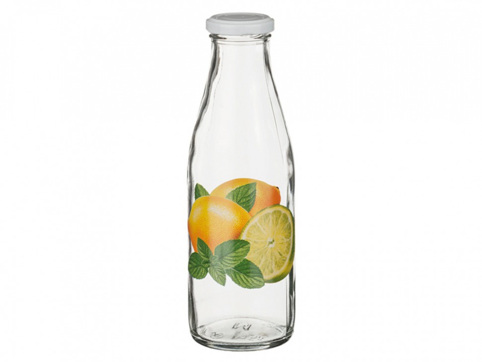 Бутылка с крышкой "лимоны" 250 mл. без упаковки Алешина Р.р. (484-485)