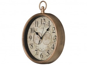 Часы настенные кварцевые "italian style" 31*25 см. цвет: античное золото циферблат диаметр=22 см. (к Lefard (220-269)