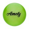 Мяч для художественной гимнастики AGB-102, 15 см, зеленый, с блестками (402276)
