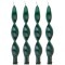Набор свечей из 4 шт. 27/2,2 лакированный зеленый Adpal (348-624)