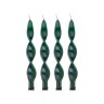 Набор свечей из 4 шт. 27/2,2 лакированный зеленый Adpal (348-624)