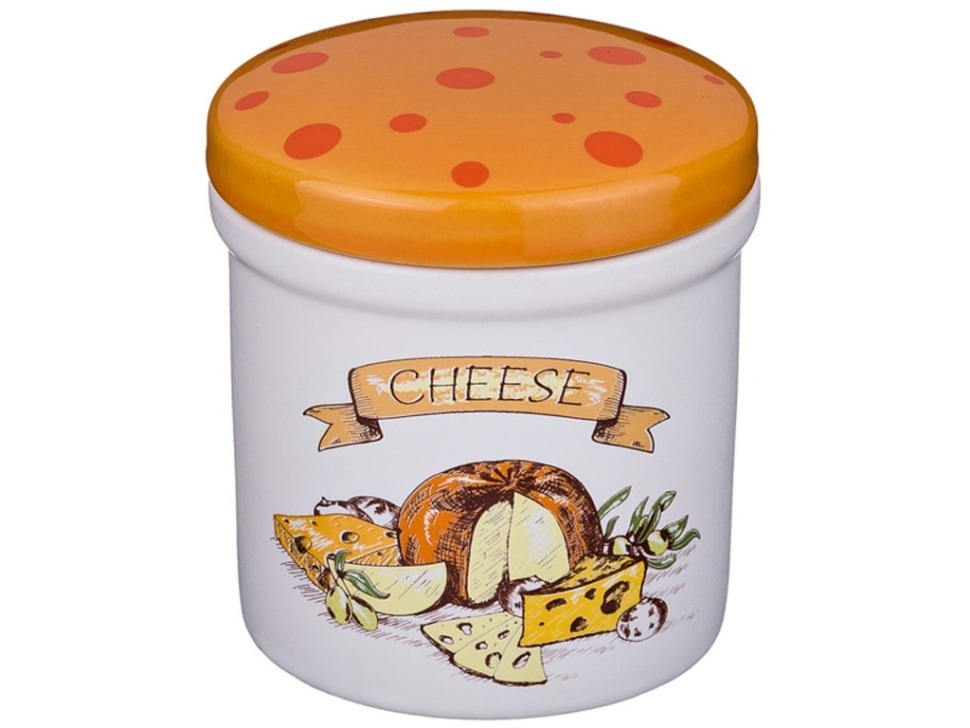 Банка для пищевых продуктов "cheese" 200 мл. диаметр=8 см. (кор=48шт.) Agness (470-365)