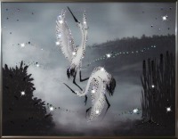 Картина Танец журавлей с кристаллами Swarovski (1292)