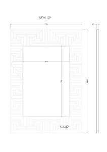 Зеркало 739*1064мм (00002020)