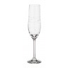 Набор бокалов для шампанского из 6 шт. "виола микс" 190 мл. высота=24 см. Bohemia Crystal (674-322)