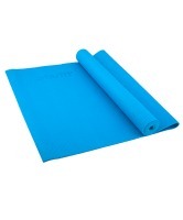 Коврик для йоги FM-101, PVC, 173x61x0,8 см, синий (129886)