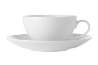 Пара чайная, 1 перс, 2 пр, 250 мл, фарфор P, белая, White Basics - MW504-FX0138 Maxwell & Williams