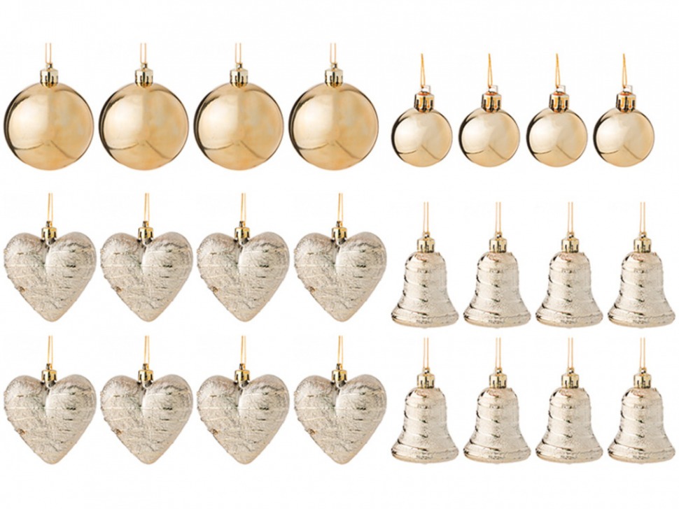 Декоративное изделие:набор шаров "бронза" 20 шт. Polite Crafts&gifts (D-858-029) 