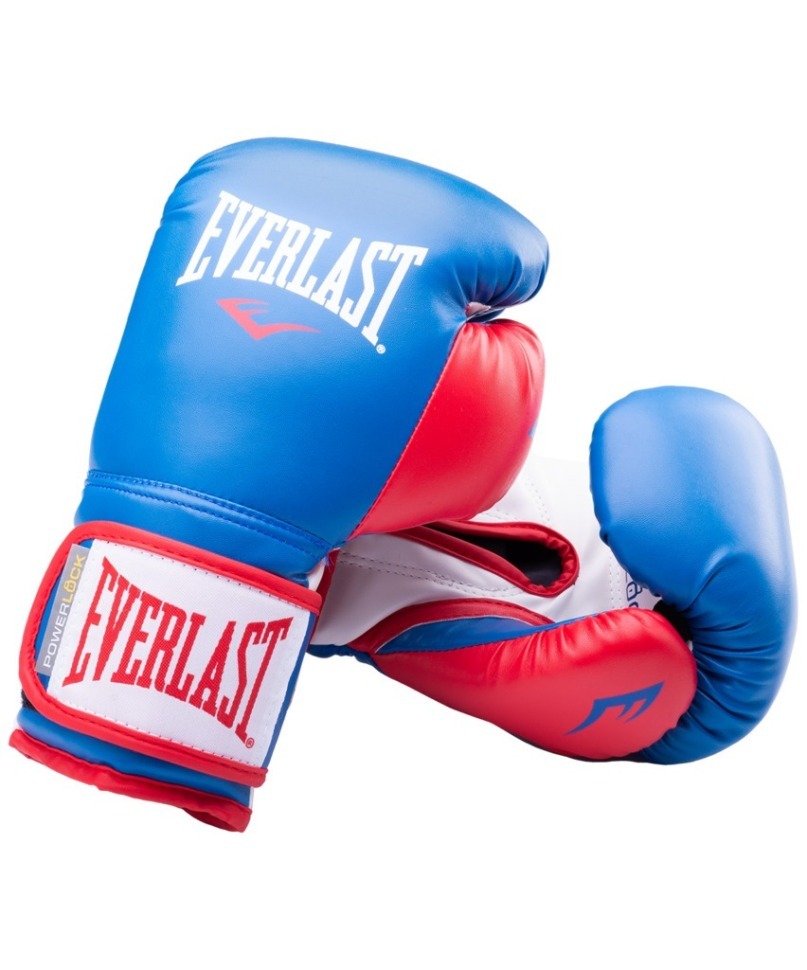 Перчатки боксерские Powerlock P00000727-10, 10oz, синий/красный (441560)